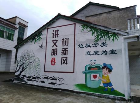 桃江墙绘是现在流行的墙体广告